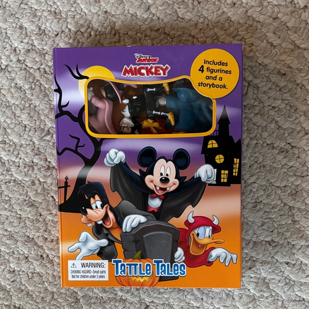 Disney Mickey Tattle Tales Figurine Set with Storybook